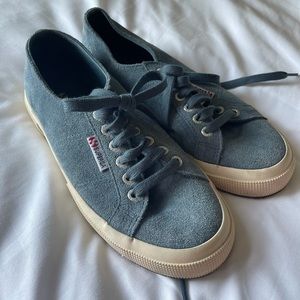 Superga Light Blue Suede Sneakers